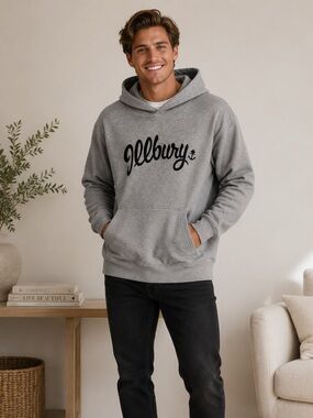 Illbury & Goose Men’s XL Heather Grey Hoodie Canadian Made Pullover Sweatshirt